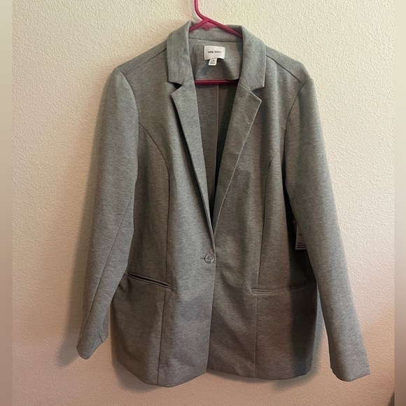 NWT Nine West Gray Blazer XXL - Picture 1 of 11